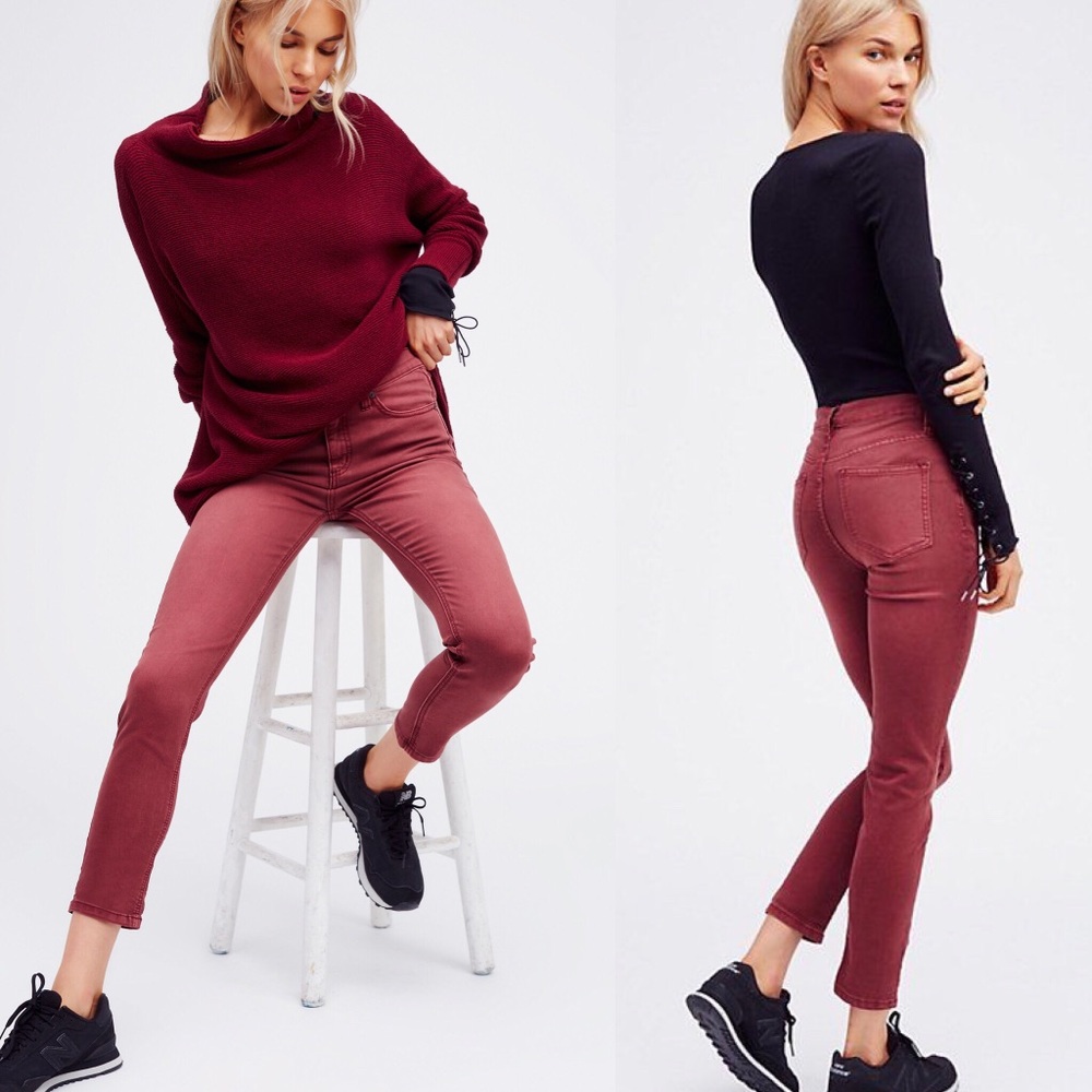 SOLD⭐️Free People High Rise Roller Skinny Jeans